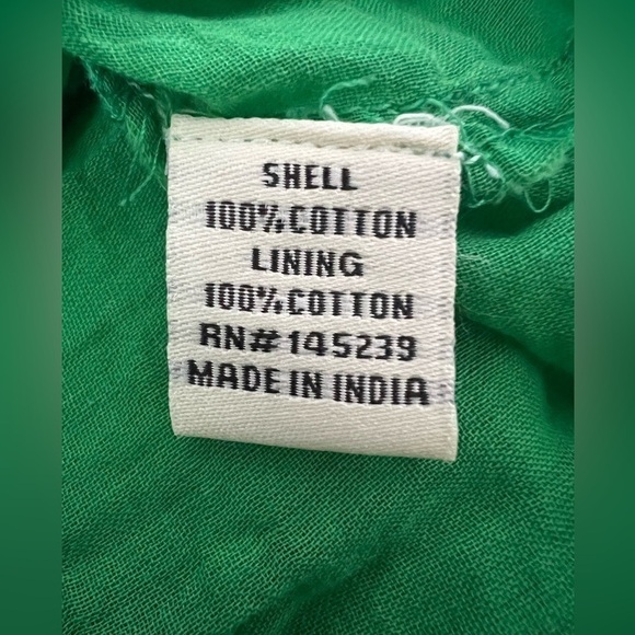 Sim and Sam 100% Cotton
Kelly Green Tiered Puff Sleeve Mini Dress
Size S - Picture 7 of 7